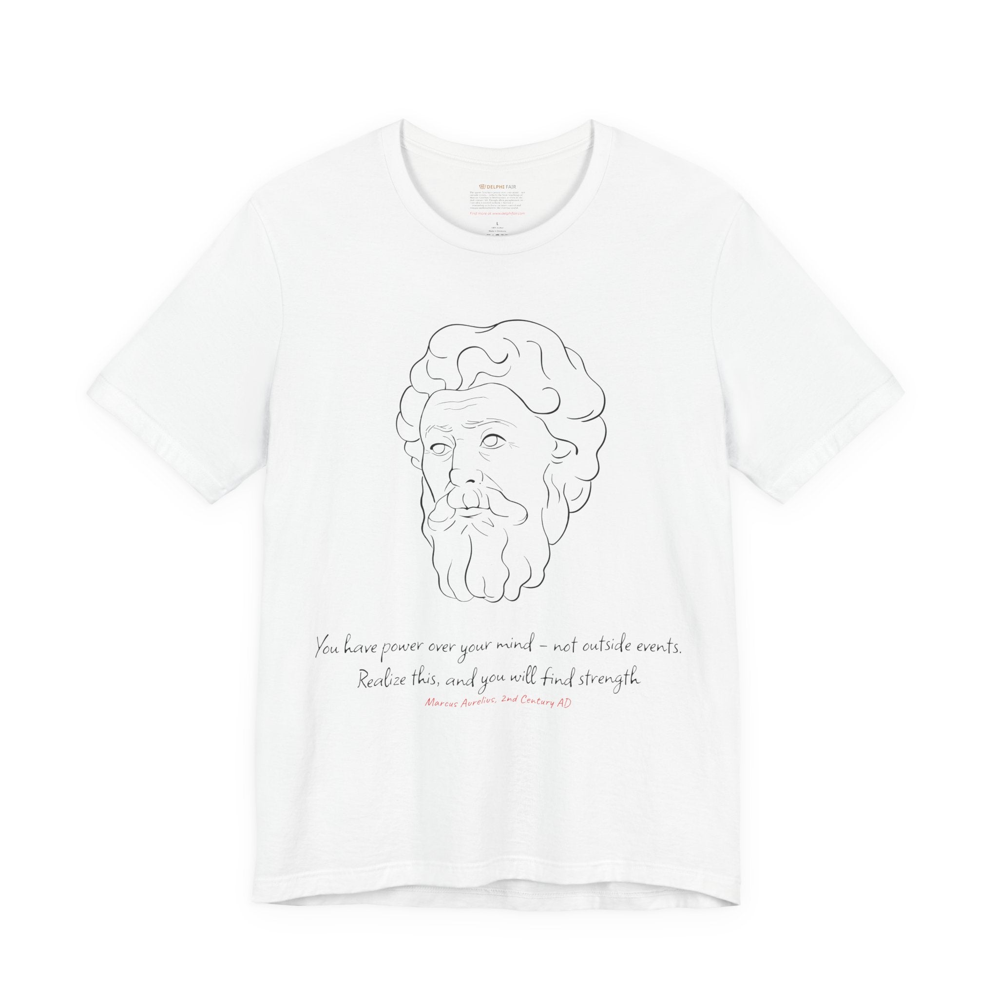 トップス Sunsetter Publishing Marcus Aurelius L Amazon.com: Marcus Aurelius “Find Strength” Stoicism Quote T